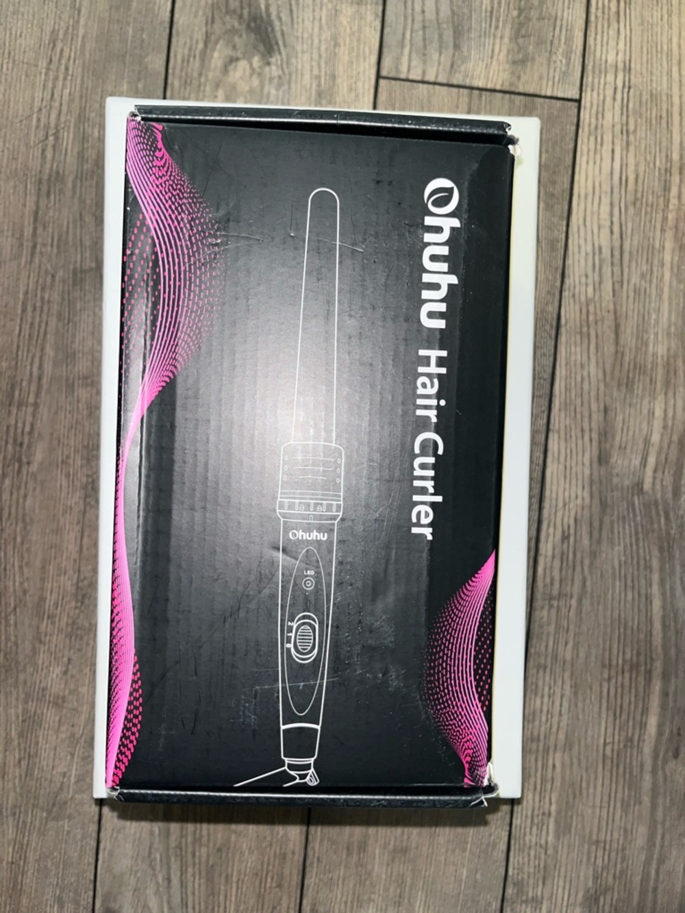Ohuhu Hair Curler - Black with Pink Accents